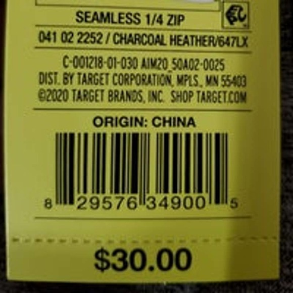 All in Motion Men's Seamless 1/4 Sweatshirt - XL Gray - Picture 4 of 4